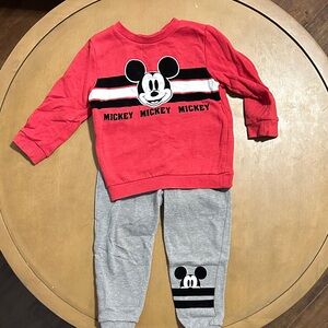 Disney Red and Gray Mickey Outfit